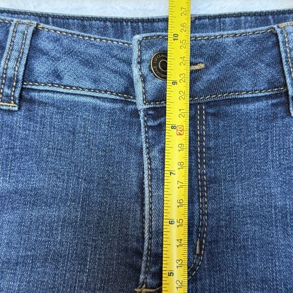 Liz Claiborne Girlfriend Jeans Straight Leg Mid Rise Women Size 4 Blue Denim - Picture 11 of 14